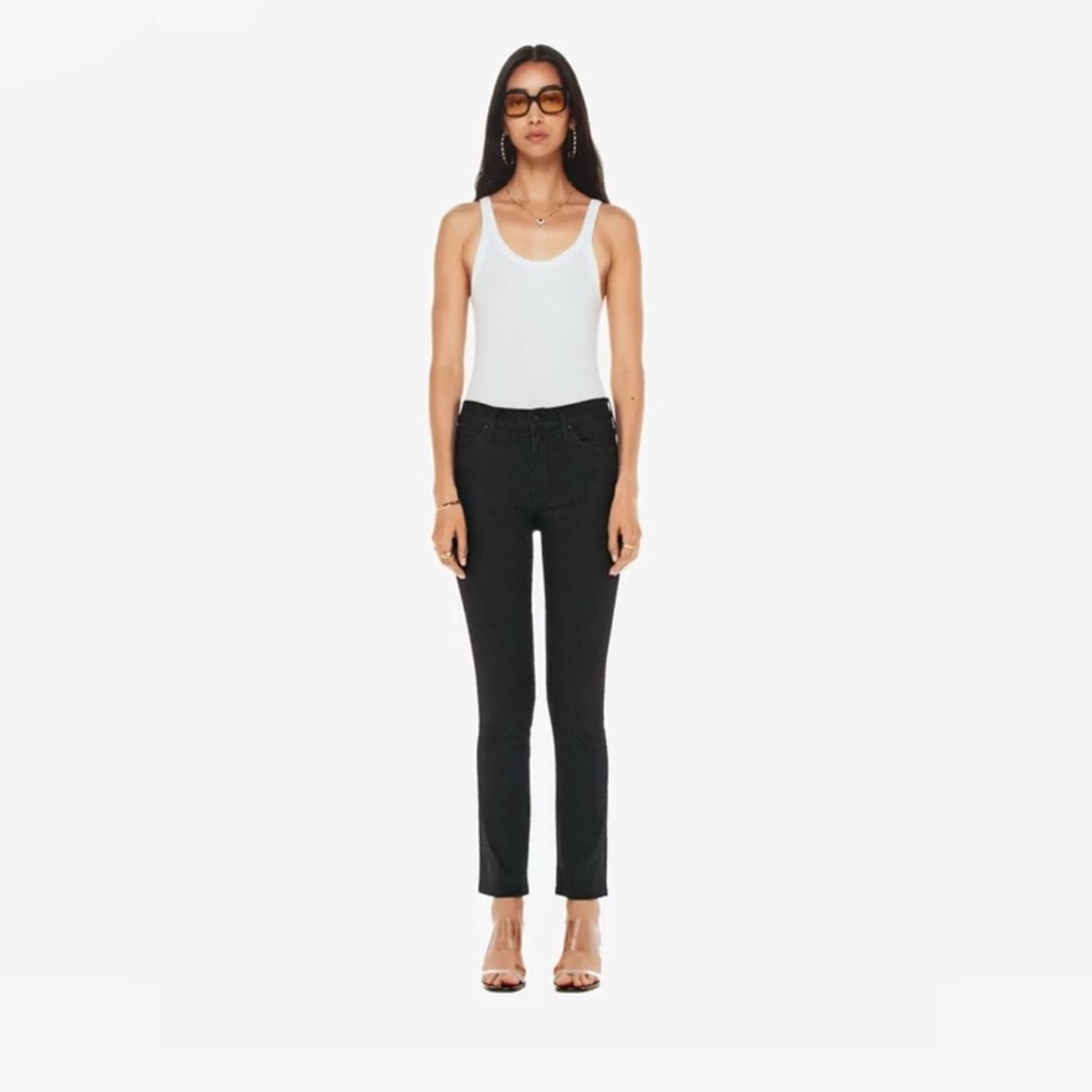 MOTHER The Mid Rise Dazzler Ankle Jean in Not Guilty